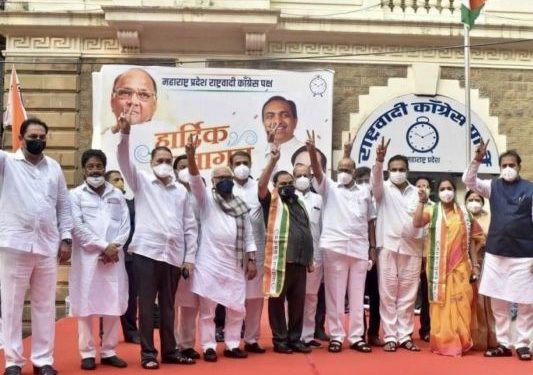 eknathrao khadse ncp entry