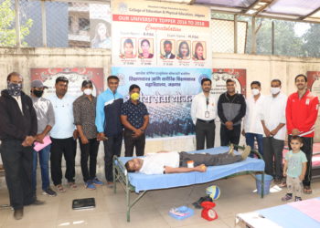 के. सी. ई. शिक्षणशास्त्र, शारीरिक शिक्षणशास्त्र महाविद्यालयात रक्तदान शिबीर