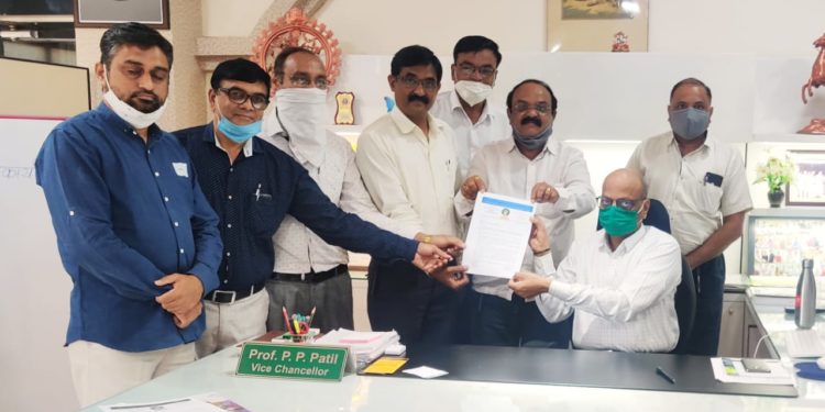 विद्यार्थी, प्राध्यापकांच्या समस्यांबाबत एनमुक्टो संघटनेने घेतली कुलगुरूंची भेट