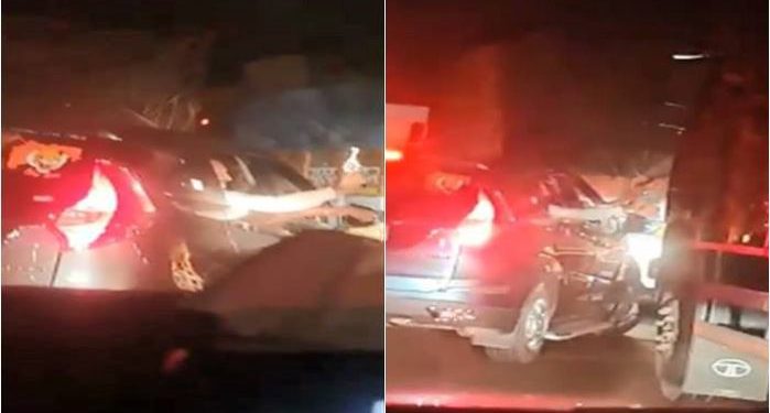 धक्कादायक! बंदुकीचा धाक दाखवीत शिवसैनिकाने केले ओव्हरटेक