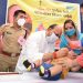 बालकाला लस पाजून पल्स पोलिओ मोहिमेचा पालकमंत्र्यांनी केला शुभारंभ
