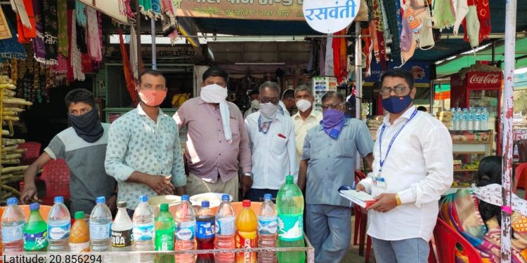 वावडदा येथे कोरोनाबाबत नियमाचे पालन न केल्यास कारवाईचा इशारा