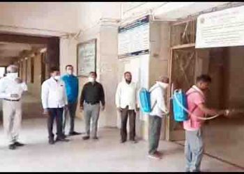 जळगावातील शासकीय अभियांत्रिकी महाविद्यालय व परिसर सॅनिटाईज