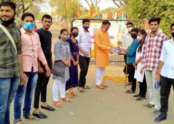 महाविद्यालये आजपासून सुरु झाल्याने अभाविपतर्फे स्वागत