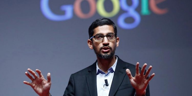 गुगलचे मुख्य कार्यकारी अधिकारी सुंदर पिचई यांच्याविरोधात गुन्हा दाखल
