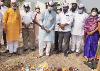 शिरूर तालुका सह.खरेदी विक्री संघ नवीन इमारतीचे भूमिपूजन