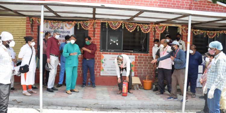 जळगावातील “शावैम” मध्ये अग्निशमन विभागाचे “मॉकड्रील” (व्हिडिओ)