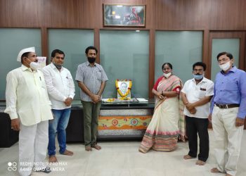 मविप्र संस्थेच्या मुख्य कार्यालयात डॉ. बाबासाहेब आंबेडकर यांच्या जयंतीनिमित्त अभिवादन