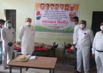 चोपडा काँग्रेस तर्फे आयोजित रक्तदान शिबिराला उत्तम प्रतिसाद