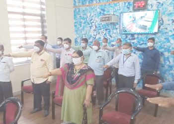 दहशतवाद विरोधी दिनानिमित्त “शावैम” मध्ये कर्मचाऱ्यांना शपथ