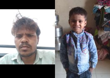 कंटनेरचा धडकेत पिता-पुत्र जागीच ठार