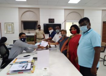 राष्ट्रवादी काँग्रेस पार्टी सामाजिक न्याय विभागातर्फे जिल्हाधिकाऱ्यांना निवेदन