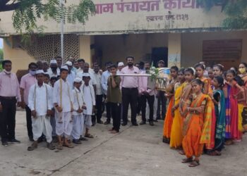 वडजी टी.आर.पाटील विद्यालयात आषाढ़ी एकादशी वारी संपन्न