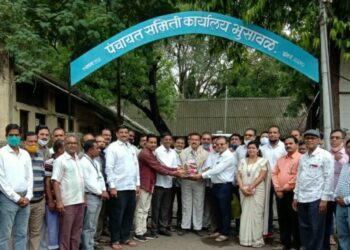 भुसावळ येथील सहकार गटाचे अध्यक्ष उदय पाटील यांचा सत्कार