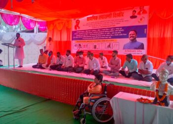दिव्यांग व्यक्तींचे प्राथमिक तपासणी शिबिर संपन्न