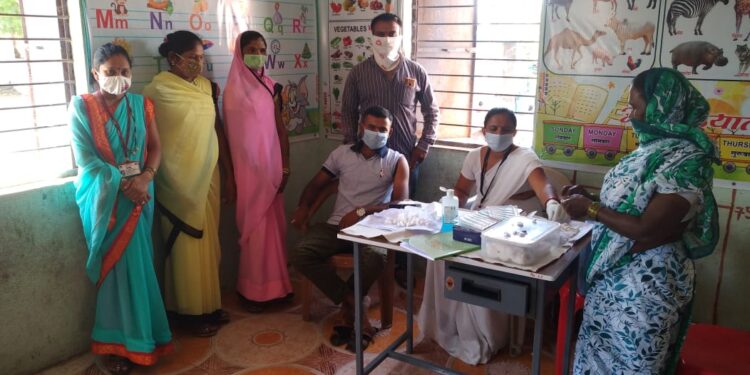 शेवरी येथे 2 दिवसीय कोरोना लसीकरण शिबिराचा समारोप