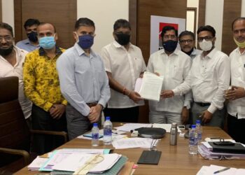 जळगाव गाळेधारक संघटनेच्या पदाधिकाऱ्यांची ना. एकनाथराव शिंदे यांची भेट