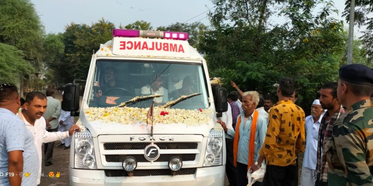 जवान शहीद मगलसिंग परदेशी यांच्या अंत्यसंस्काराची जयंत तयारी