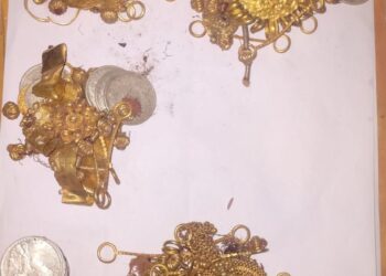 पुरातन चांदीचे शिक्के व सोन्याचे दागिने कासोदा पोलिसांच्या ताब्यात