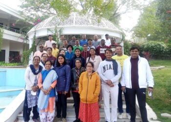 गांधीतीर्थच्या ‘पीस वॉक’ ने नवीन वर्षाची सकारात्मक पहाट