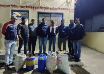 बनावट मद्य कारखान्यावर छापा, मुद्देमाल केला जप्त