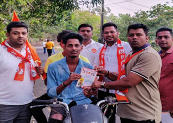 जळगावचे युवासैनिक गोव्याला शिवसेनेच्या प्रचारासाठी तळ ठोकून