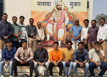 शहरातील नाट्यकलावंतांनी साजरी केली शिवजयंती