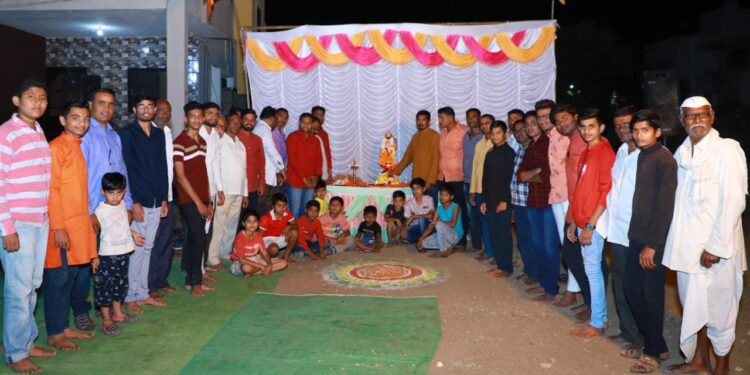 चाळीसगाव येथील शिवपार्वती नगर येथे शिवजयंती उत्साहात साजरी