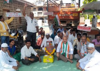 चोपडा काँग्रेसचे महागाई मुक्त भारत आंदोलन