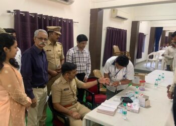 जागतिक आरोग्य दिना निमित्त १११ पोलीस बांधवाची तपासणी