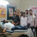 शिवसेना वैद्यकीय मदत कक्षातर्फे “शावैम”मध्ये रक्तदान
