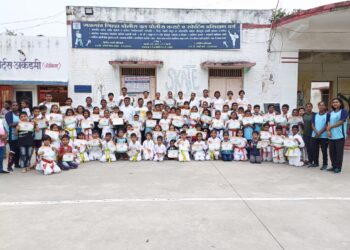 जळगांव जिल्हा पोलिस दल कराटे स्पर्धेत २०० खेळाडूंच्या सहभाग