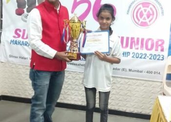 महाराष्ट्र स्टेट कॅरम स्पर्धेत दुर्गेश्वरी धोंगडे विजयी