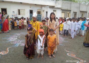 नोबल इंटरनॅशनल स्कूल येथे आषाढी एकादशी निमित्त दिंडी सोहळा संपन्न