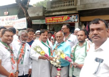 भारतीय राष्ट्रीय काँग्रेस पक्षाच्या जनसंवाद यात्रेचे जळगाव ग्रामीण तालुक्यात जल्लोषात स्वागत