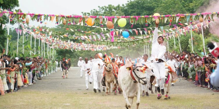 जैन हिल्स येथे पोळा सण उत्साहात साजरा