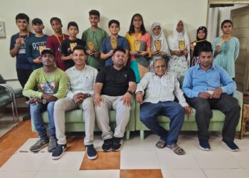 १५ वर्ष राज्यस्तरीय बुद्धिबळ स्पर्धेसाठी यांची निवड