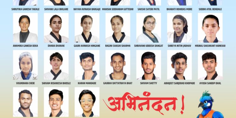 उत्तराखंड येथे होणाऱ्या ३८ व्या राष्ट्रीय क्रीडा स्पर्धेसाठी तायक्वांदो,मुंबई चे २४ खेळाडू करणार महाराष्ट्र राज्याचे नेतृत्व