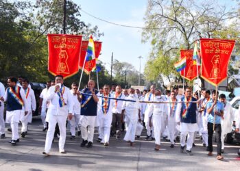 श्रमणसंघीय उपाध्याय प्रवर प्रविणऋषीजी म. सा. यांचा होळी चार्तुमासानिमित्त ‘स्वाध्याय भवन’ येथे मंगल प्रवेश