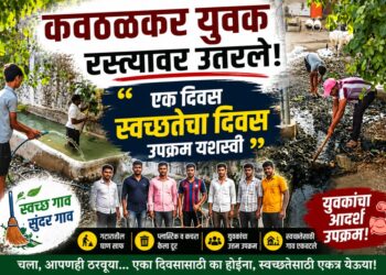 कवठळच्या तरुणांचा स्वच्छतेसाठी पुढाकार